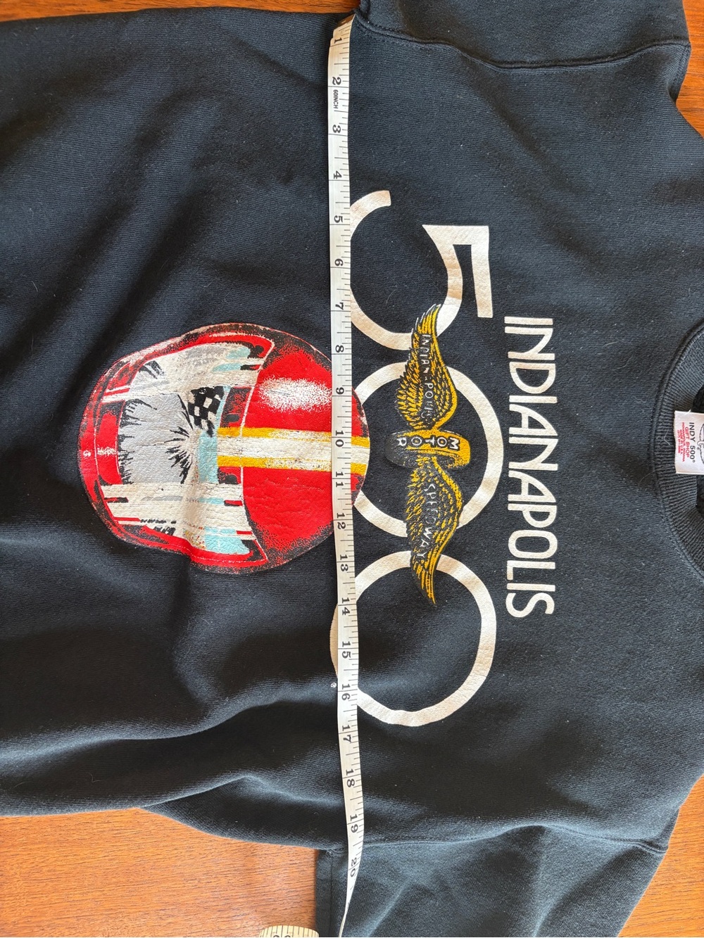 Indianapolis 500 Graphic Black Crewneck Sweatshirt - Picture 5 of 5